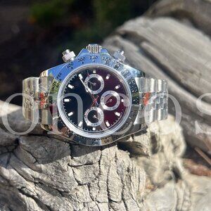 Custom Made MODS Watch Daytona DIY Steel Ring Silver Jubilee Bracelet 116520